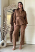 Classic Tan Brown Coord Set